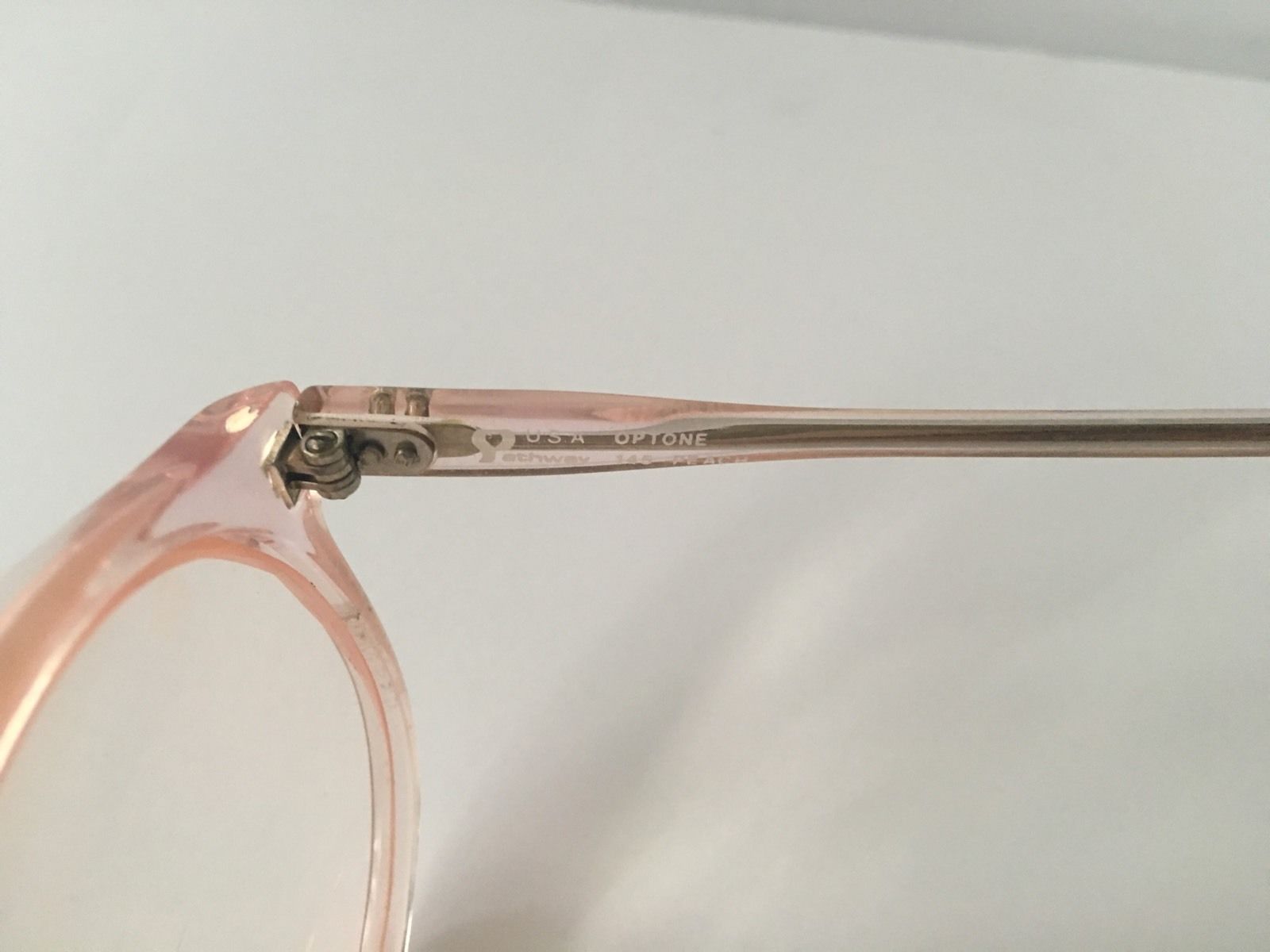 Vintage Hipster Peach Eyeglasses by Pathways Optone Made ...