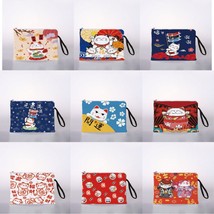 Women&#39;s cosmetic bag Japanese lucky cat digital printing cosmetic bag tr... - $20.65