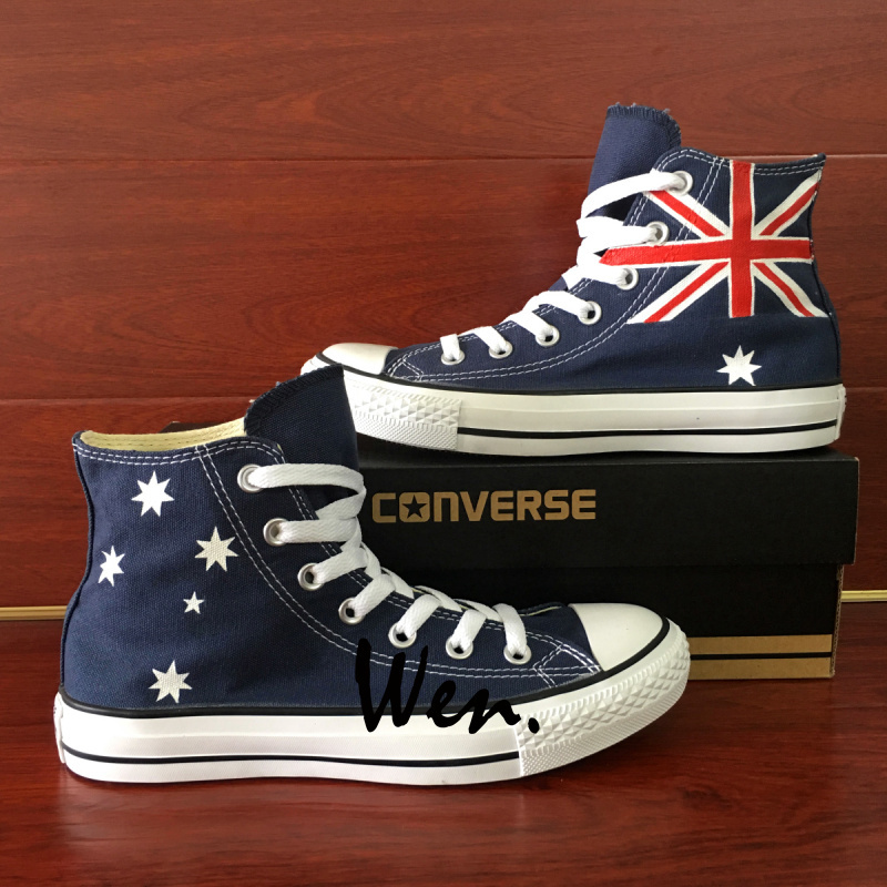 Australia Flag Shoes Converse Hand Painted Custom Canvas Sneaker Gifts Men Women