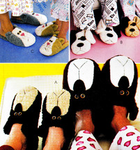 SLIPPERS 4 KIDS &amp; ADULTS CAT, BEARS &amp; DOG OOP MCCALL&#39;S 3471 PATTERN MINT... - $12.98