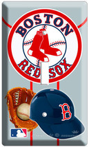 Boston Red Sox Mlb Logo Baseball Single Light Switch Nw - $10.22