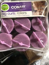 2 Packs Conair Big Curl Foam Rollers, 9 Count Total 18 Rollers New - $22.77