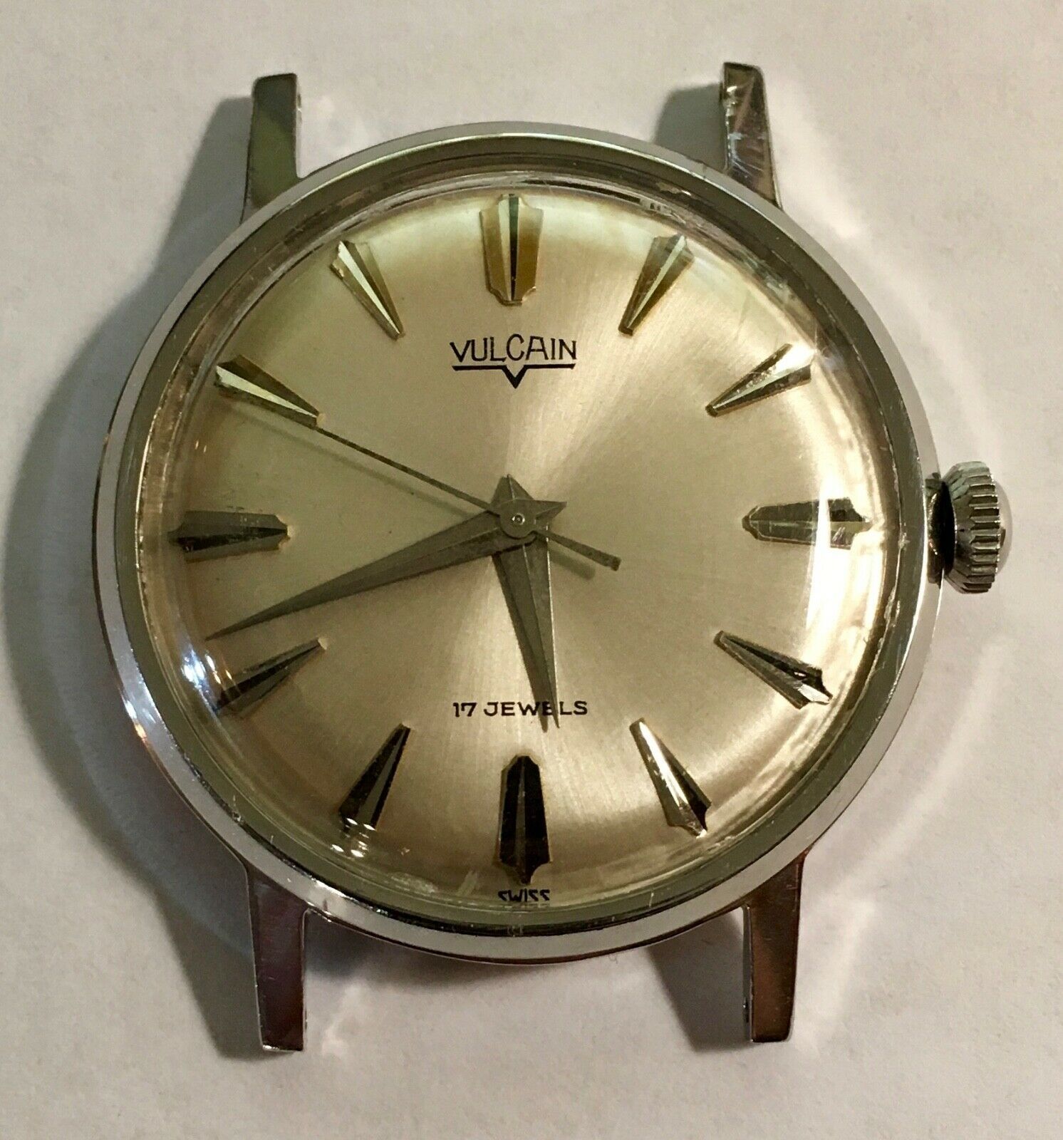 VINTAGE VULCAIN 17 JEWELS WATCH SERVICED EXCELLENT!! Wristwatches