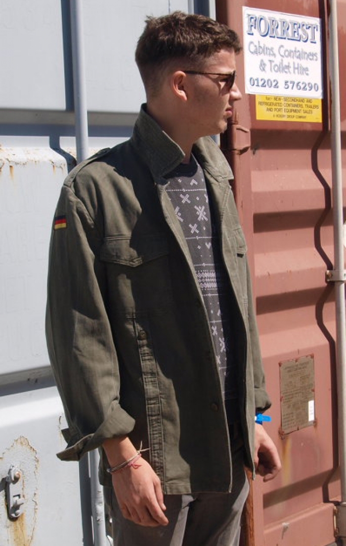 German army field moleskin shirt jacket 