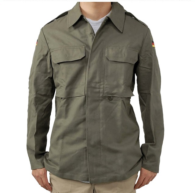 new type* German army field moleskin shirt jacket coat fieldshirt olive