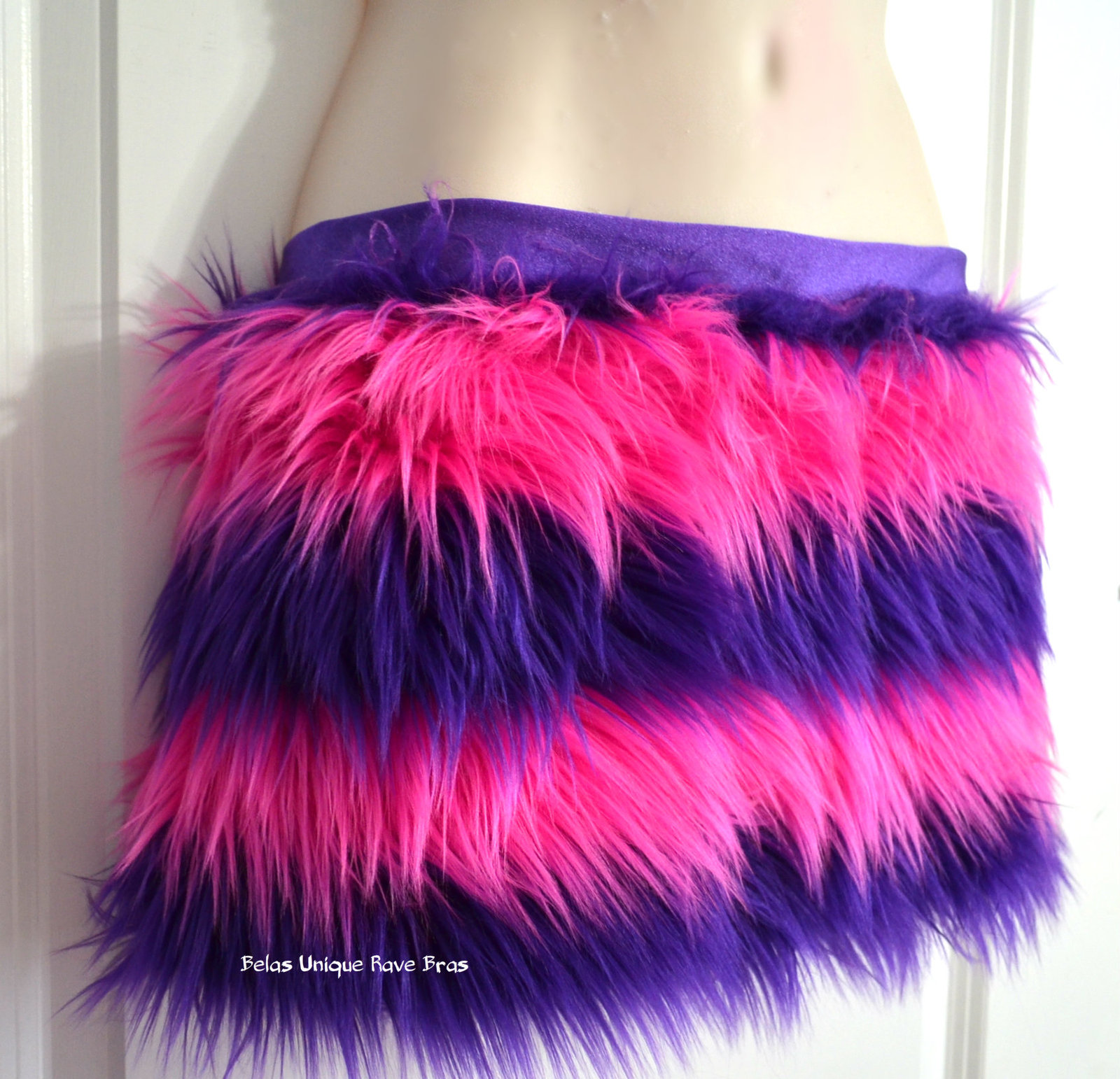 Cheshire Cat Fur Skirt Dance Cosplay Costume Rave Halloween Alice in Wonderland
