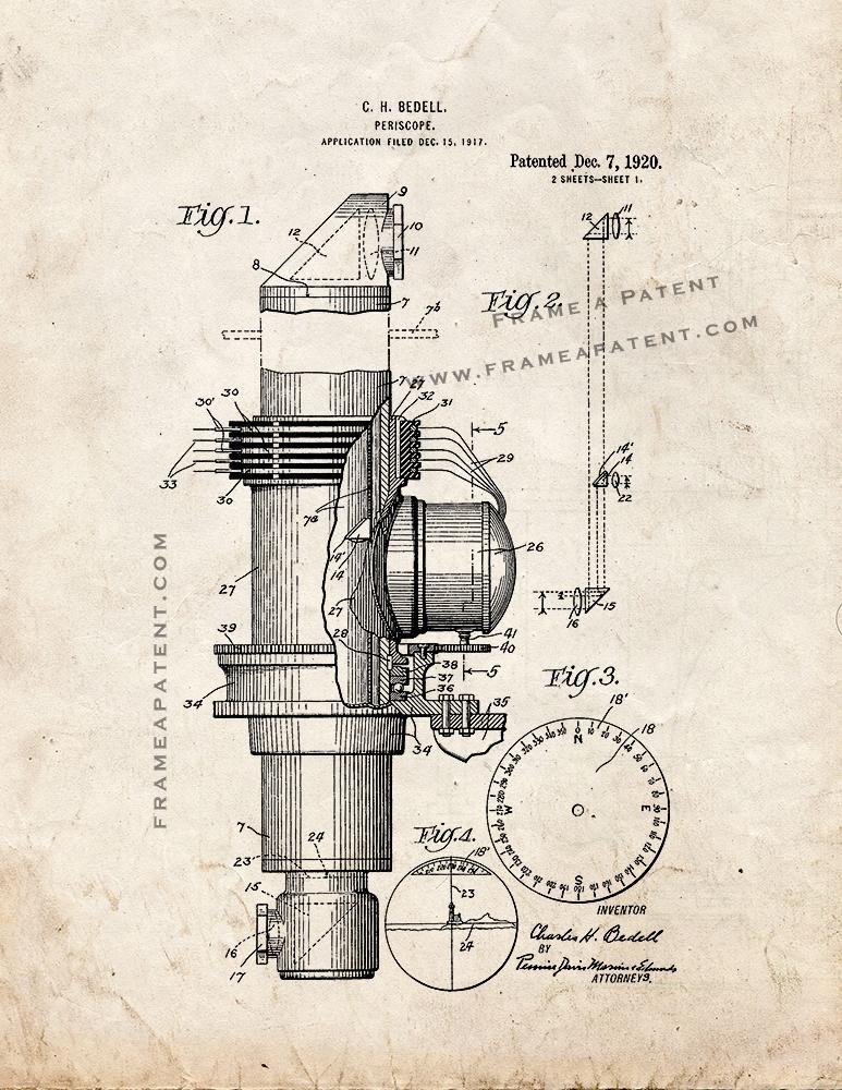 Periscope Patent Print - Old Look