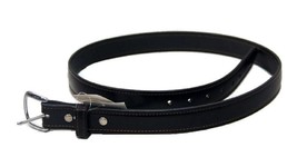 Amish Hand Stitched Belt Black Leather Handmade 1¼ Inch In All Sizes Usa Made - $46.97