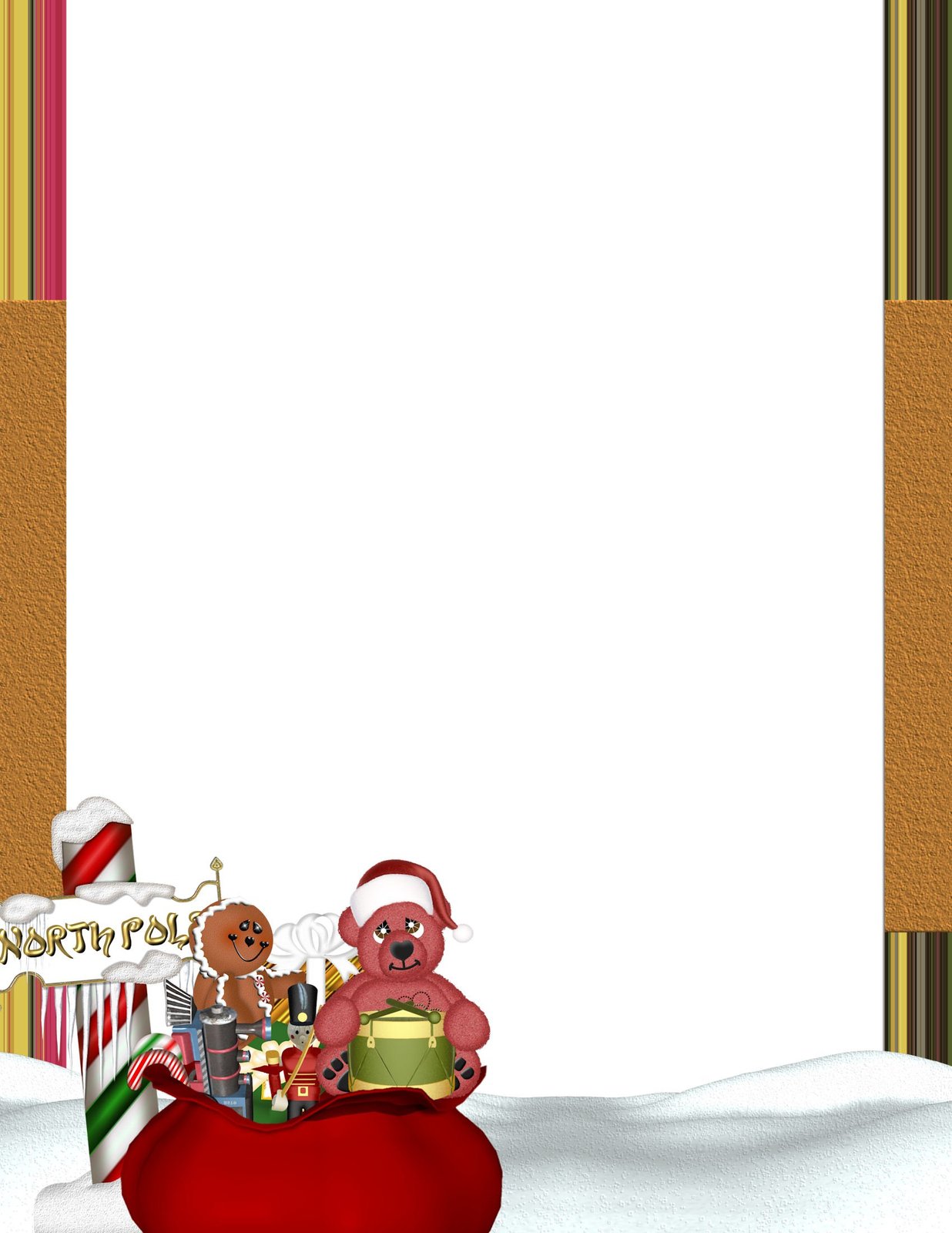 Primary image for NEW Christmas North Pole Letterhead Stationery Paper 26 Sheets