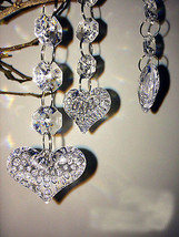 100PCS Heart  Acrylic Crystal Beads Garland Chandelier Wedding Party Dec... - $43.52