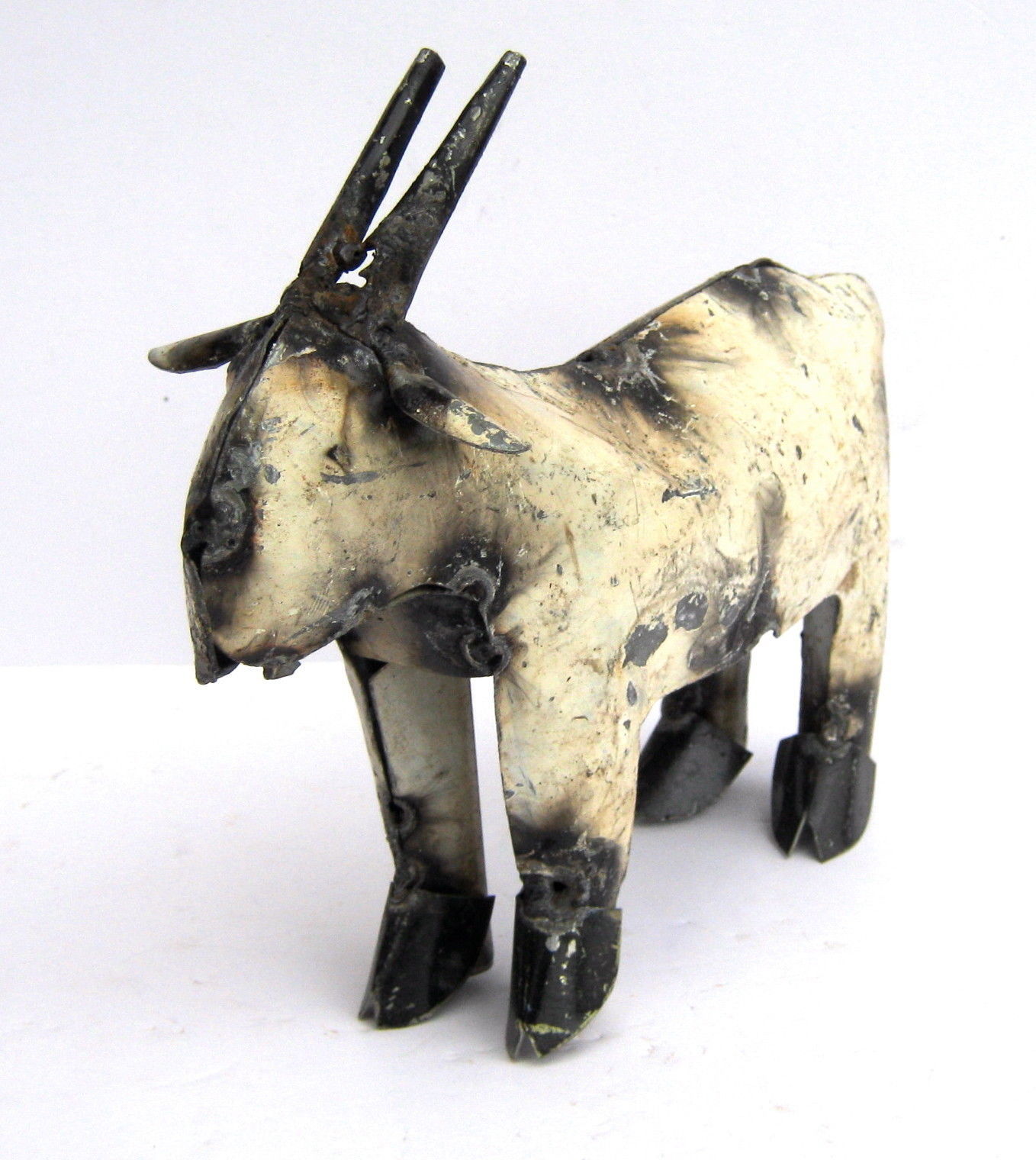 Yard Art Welded Mini Metal Goat Sculpture and similar items
