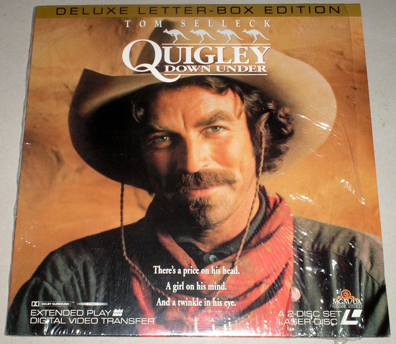 Quigley Down Under *LIKE NEW* Laserdisc Tom Selleck Laura Giacomo Alan ...