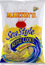 Martin's Kettle-Cook'd Sea Style Potato Chips - 8.5 Oz. (4 Bags) - $31.99