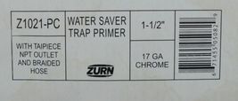 Zurn Z1021PC Water Saver Trap Primer 1 1/2 Inch 17 Gauge Chrome image 7