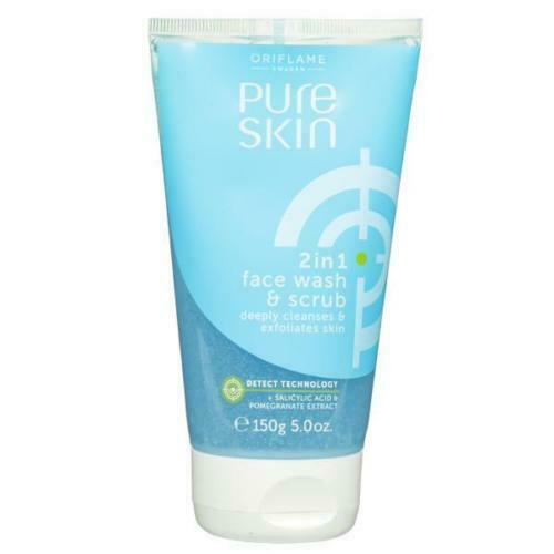 Oriflame Pure Skin 2 in 1 Face wash & Face Scrub 150 Ml. Cleansers