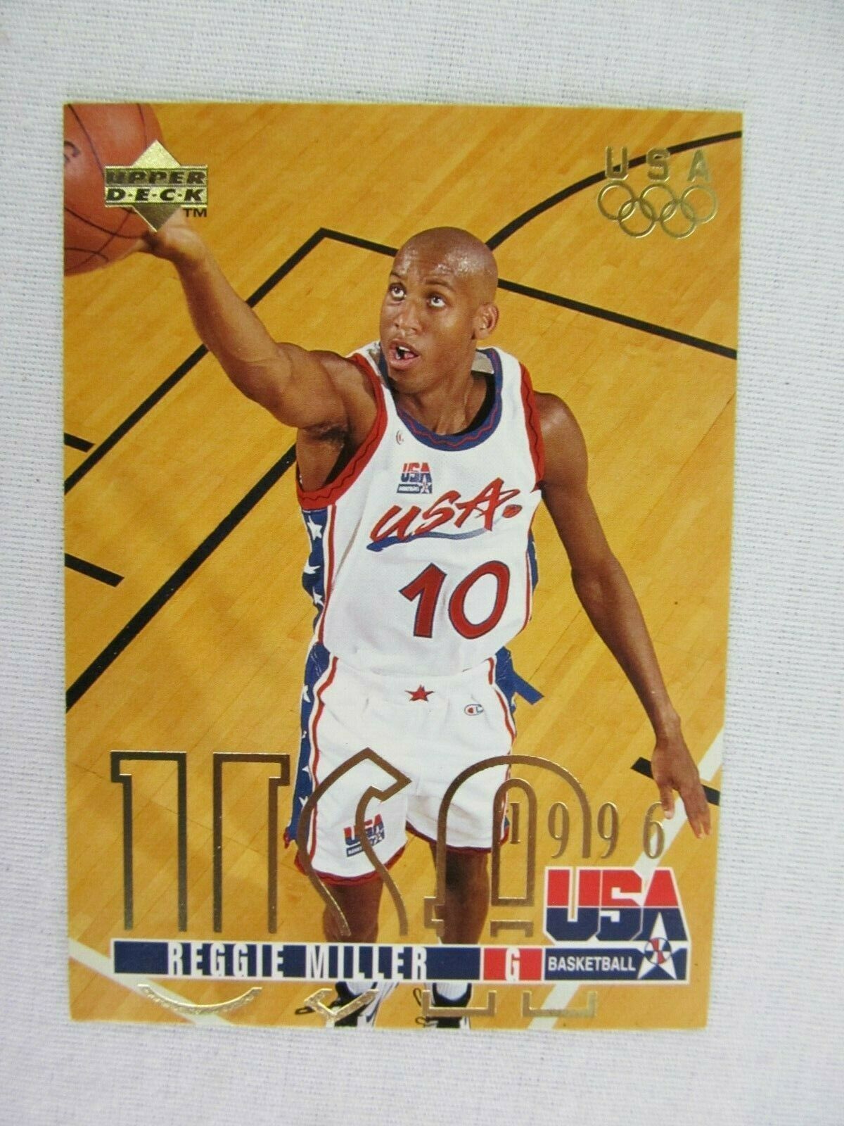 Reggie Miller Olympics Team USA 1996 Upper Deck Basketball Card 319