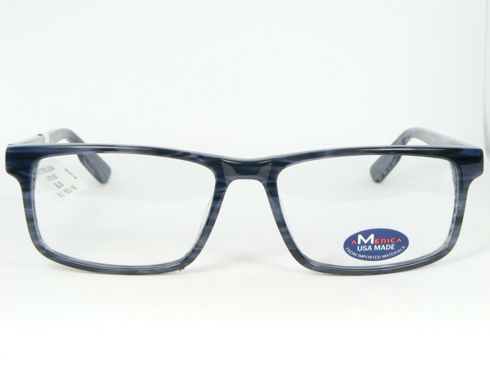 NEW AMERICA MU113 BLUE STRIPED EYEGLASSES GLASSES MU113FBLUE054 113 54