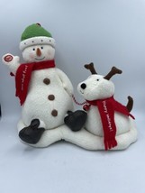 Hallmark Jingle Pals 2004 Musical Animated Snowman and Dog Singing Jingle Bells  - $19.34