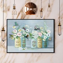 Hummingbird & Flower Life Is Short Live It Love Is Rare Grab It Canvas And Poste - $49.99