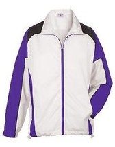 New Teamwork 8060-522 Youth Achiever Jacket WHITE/PURPLE/BLACK Size Medium - $29.99