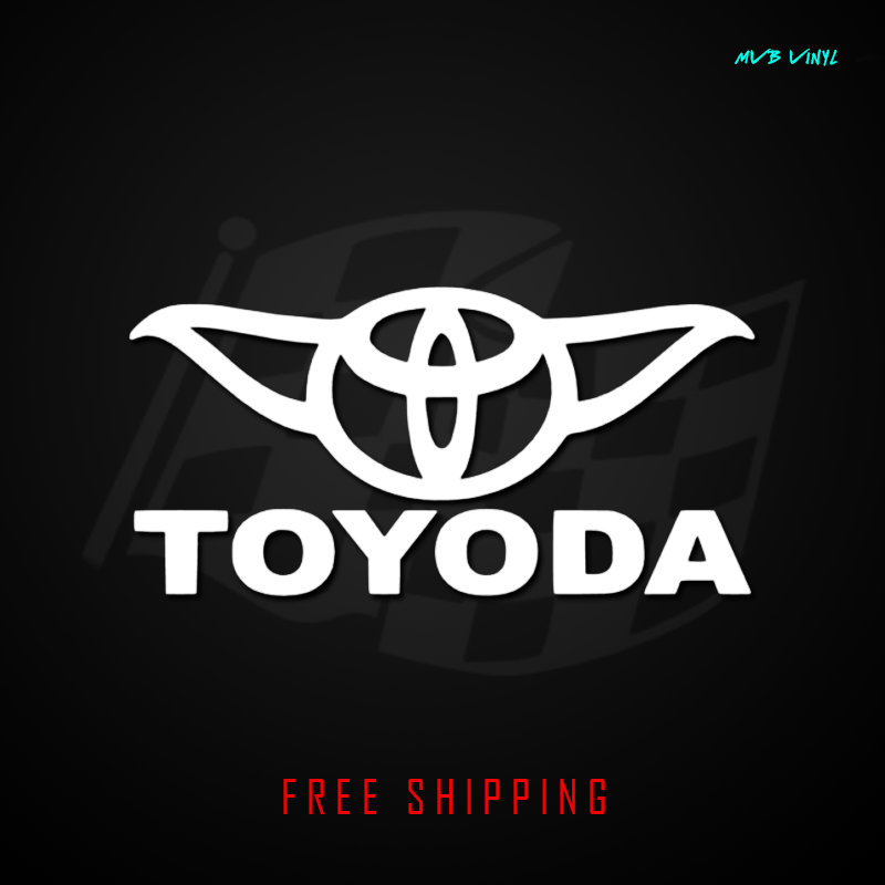 Yoda Toyota Decal Sticker