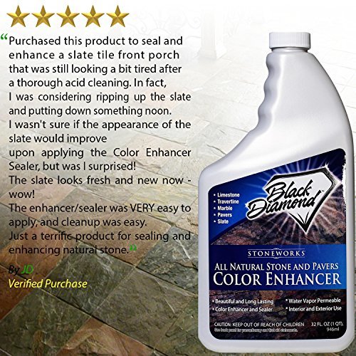 COLOR ENHANCER SEALER for AllNatural Stone and Pavers. Marble