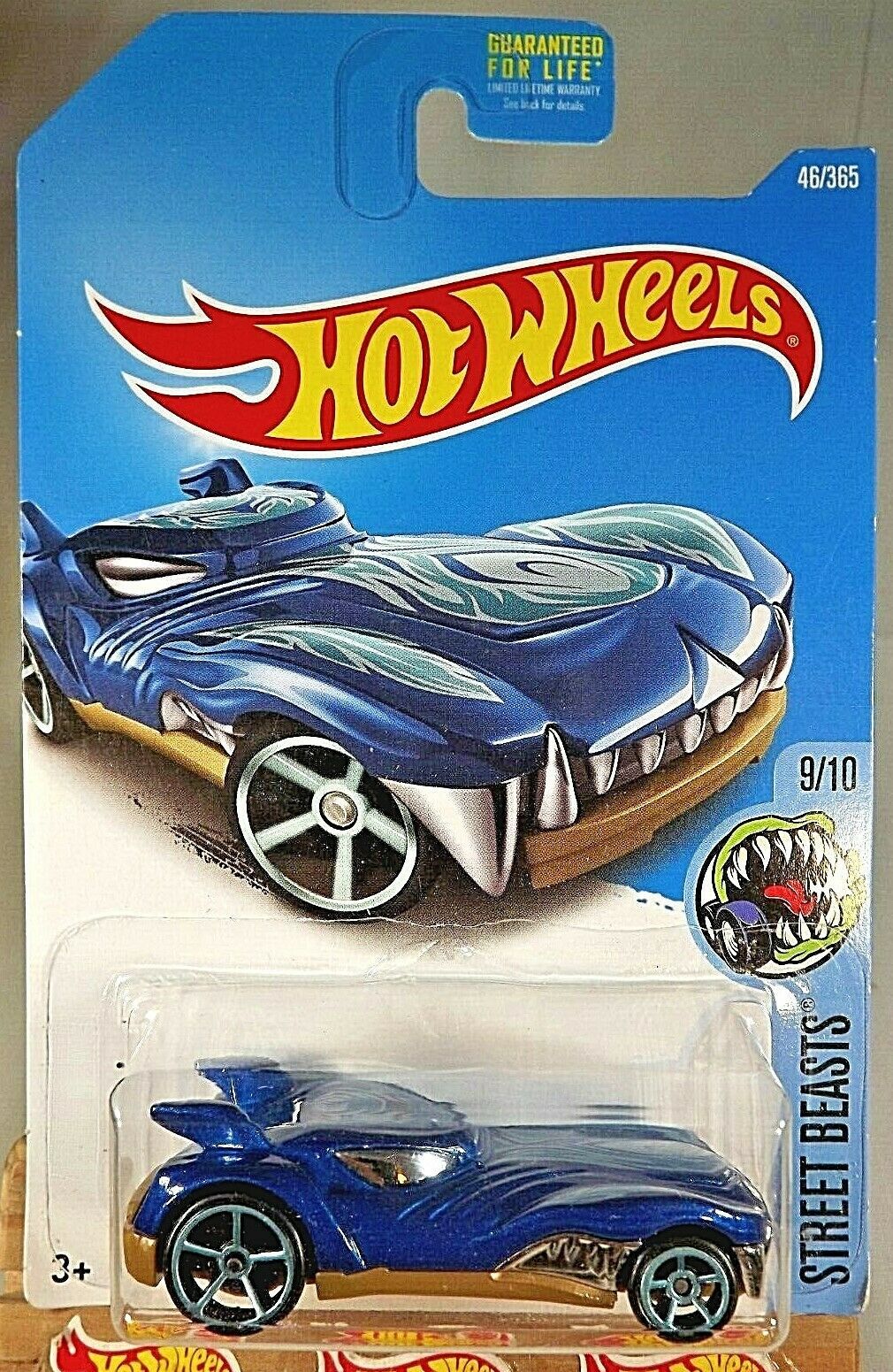 2017 Hot Wheels #46 Street Beasts 9/10 HOWLIN' HEAT Blue w/Blue OH5 ...