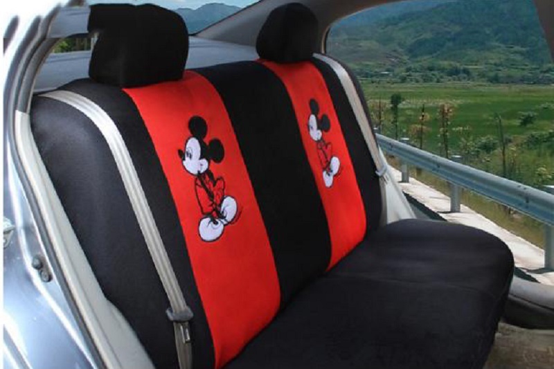 18 Pcs New Mickey Car Seat Cover Cartoon Interior Accessories Decoration Seat Covers