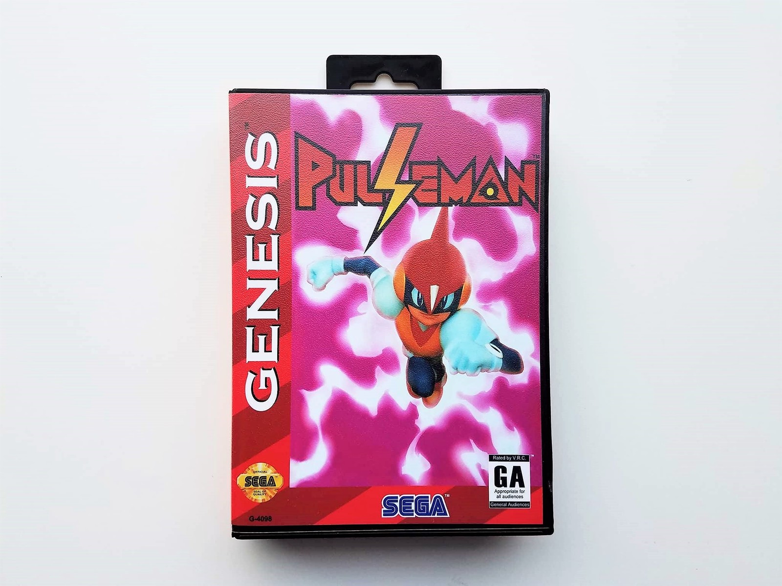 PULSEMAN Case / Game - Unreleased English Version - Sega Genesis - Custom Game