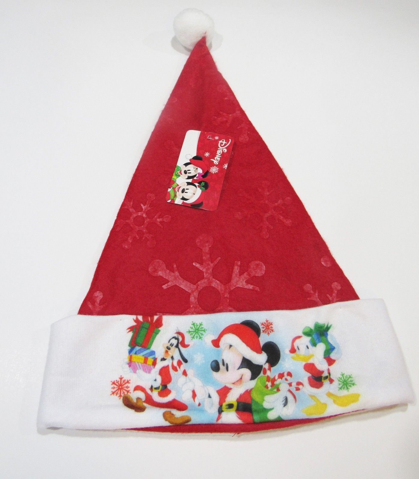 Disney Mickey Mouse Donald Duck And Goofy Christmas Santa Hat New