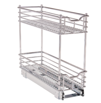 Household Essentials Glidez Narrow Sliding Organizer 7" Chrome