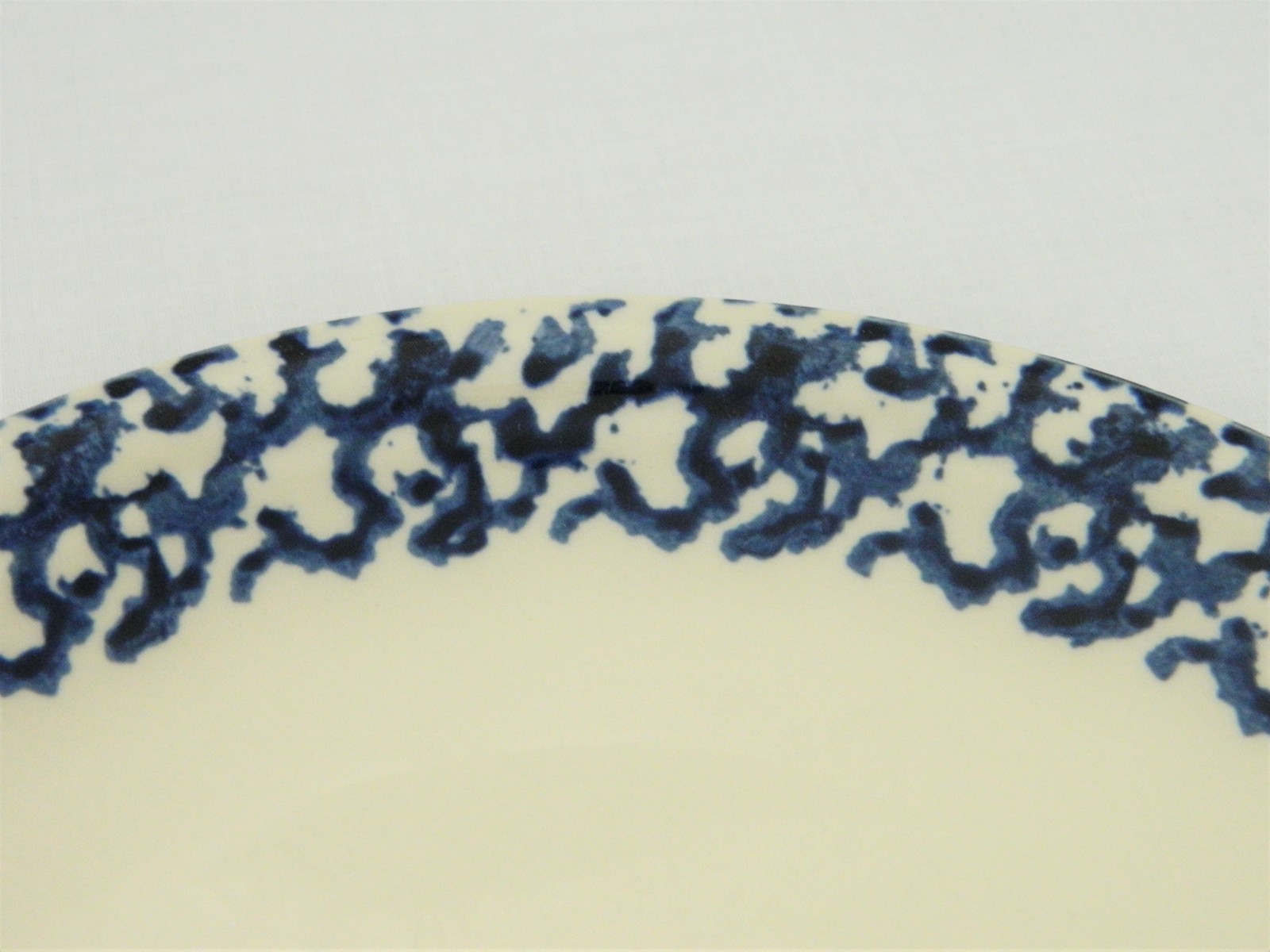 Folk Craft Tienshan Dinner Plate Sponge Blue Rooster Plates