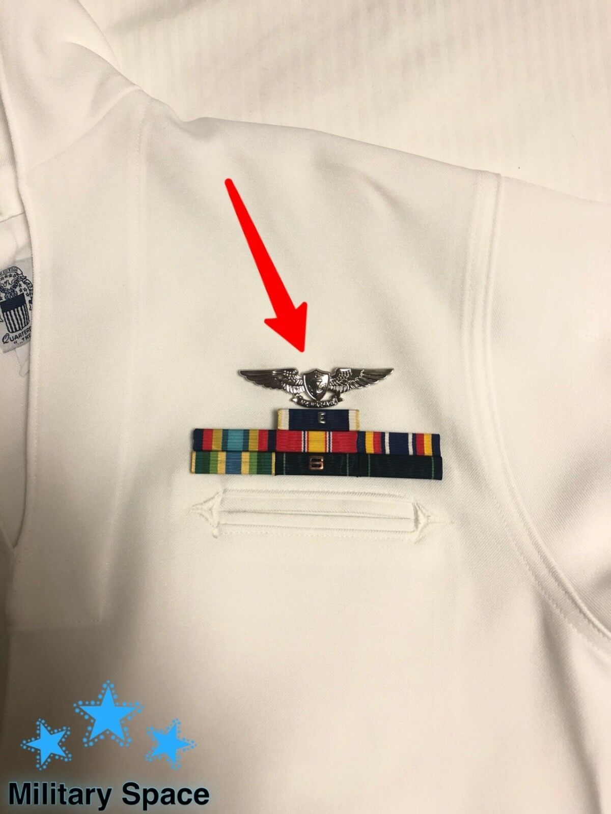 Original Us Navy Naval Flight Officer Insignia Pin Badge Pins