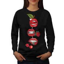 Lip Cherry Cool Fashion Jumper Rock&Roll Women Sweatshirt - $18.99