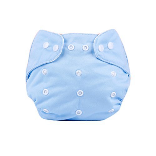 Baby One Size Leak-Free Diaper Cover with Snap Closure (3-13KG,Blue)