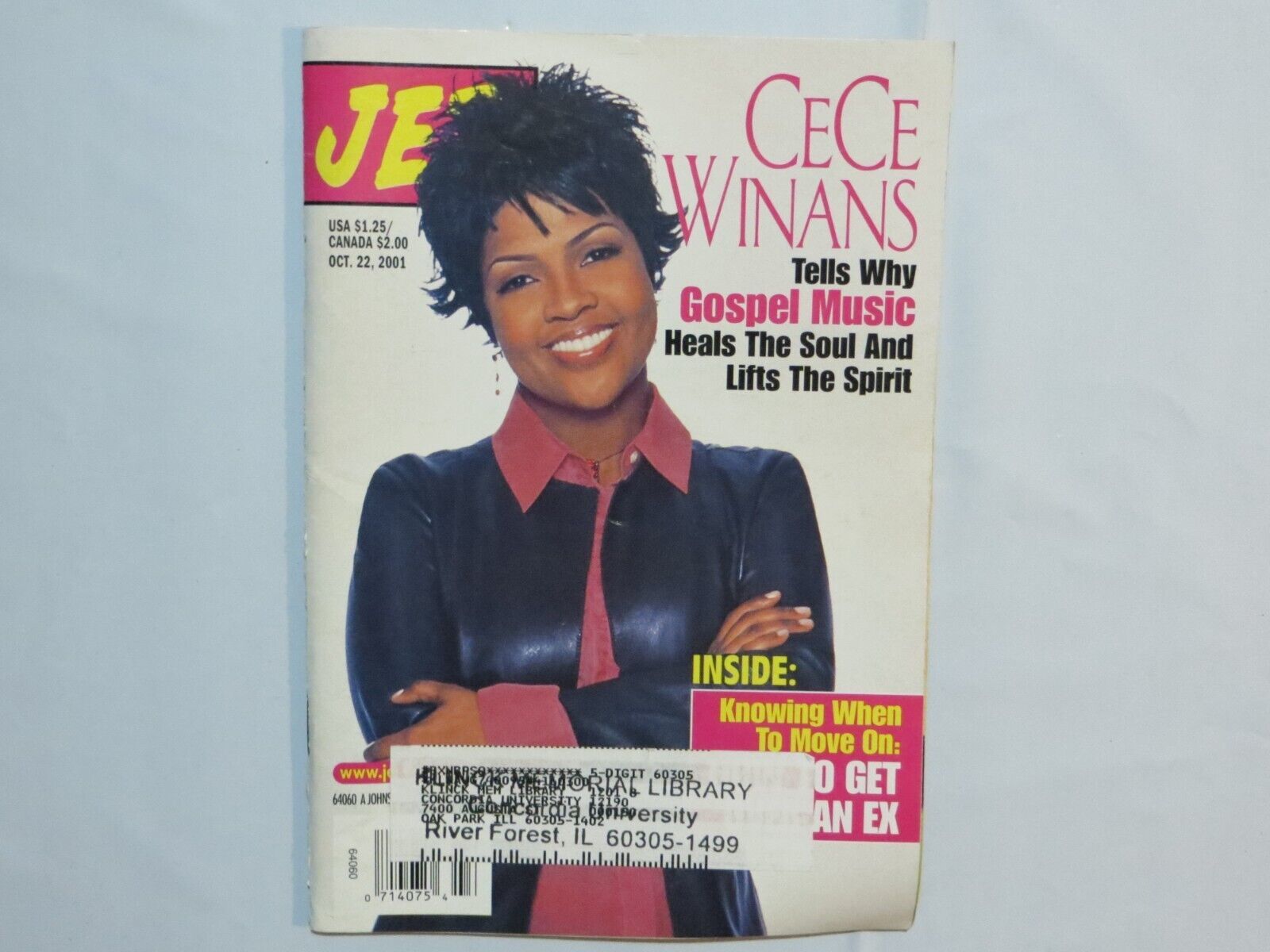 Jet Magazine October 22 2001 CeCe Winans Gospel Music WB - Magazines