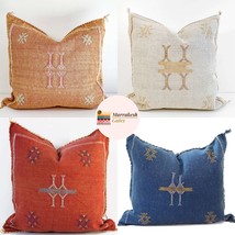 Moroccan Boho Pillow Covers, Cactus Silk Pillow Covers, Sabra Cactus Sil... - $49.00