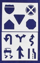 US Road Sign Stencils Mylar 2 Pieces of 14 Mil 8" X 10" - Painting /Crafts/ Temp - $27.54