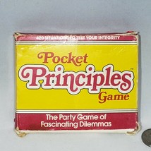 Pocket Principles Card Game 1985 Party Game of Dilemmas to Test Integrit... - $6.95