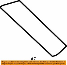 NEW HYUNDAI GENUINE OEM REAR RIGHT DOOR EXTERIOR BLACK OUT TAPE 863933S000 - $10.54