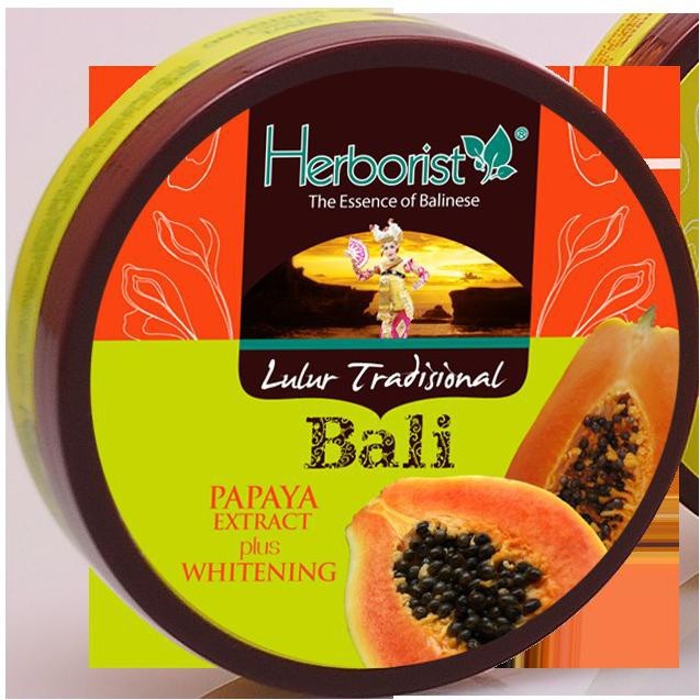 Herborist Lulur Bali Balinese Scrub Papaya, 100 Gram (Pack of 12)