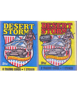 Desert Storm Trading Cards 25 Wax Packs Never Opened 1991 - $8.95