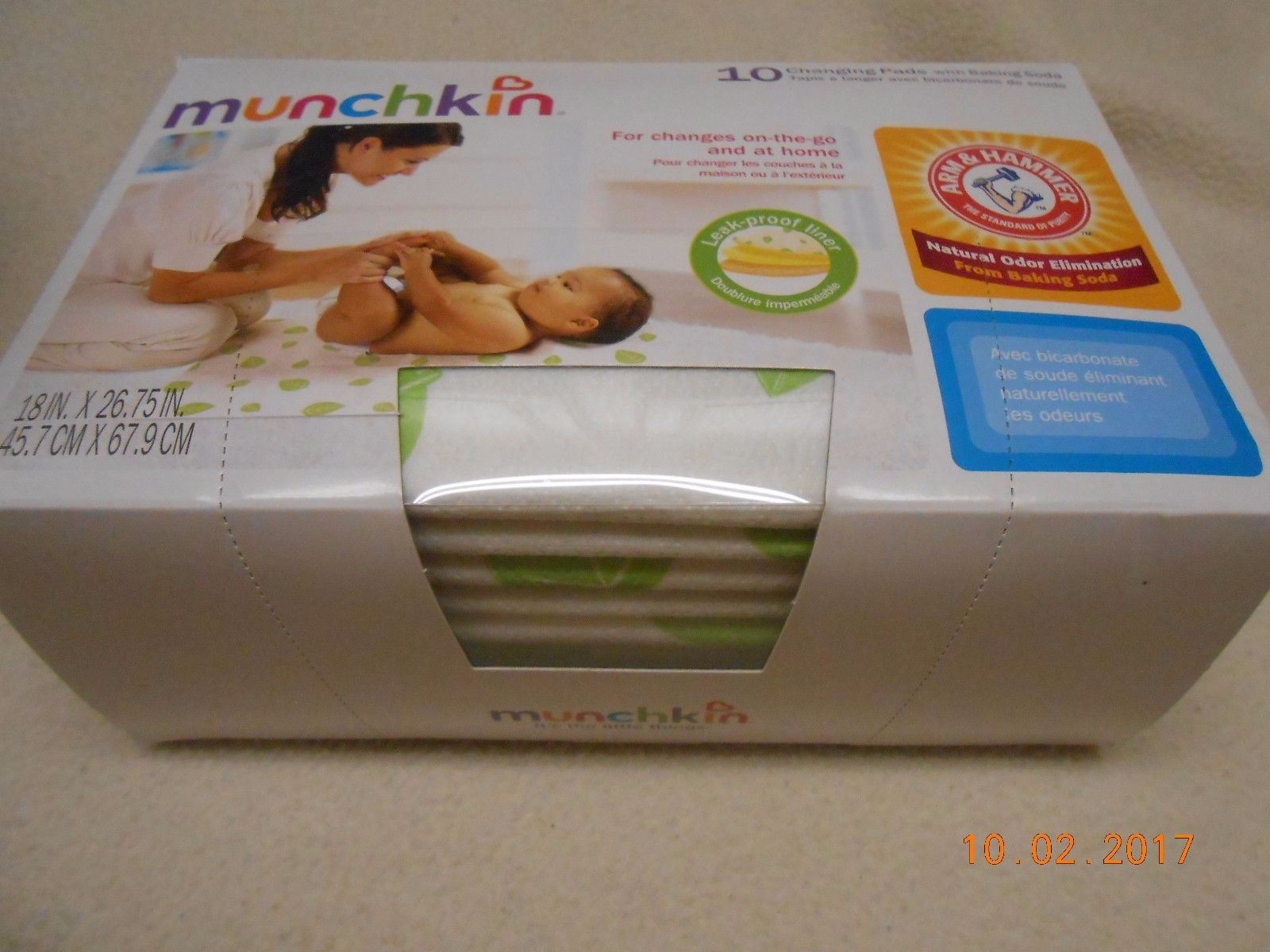 munchkin baby changing pad
