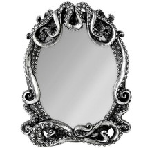 Alchemy Gothic NEW Kraken Lovecraft Tentacles Ornate Antiqued Silver Mir... - $31.95