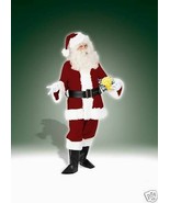 DELUXE VELVET SANTA SUIT ADULT CHRISTMAS HOLIDAY COSTUME SIZE STANDARD - $78.99