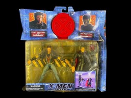 Vintage 2000 Toy Biz Marvel X-Men Movie Logan vs Magneto Action Figure MIB - $38.69