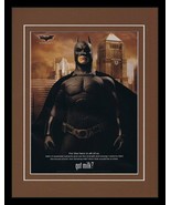 Batman Begins 2005 Got Milk Framed 11x14 ORIGINAL Vintage Advertisement  - $44.54