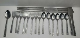 Vintage National Stainless Japan Flatware Lot Unknown Unidentifiable Set of 23 - $59.00