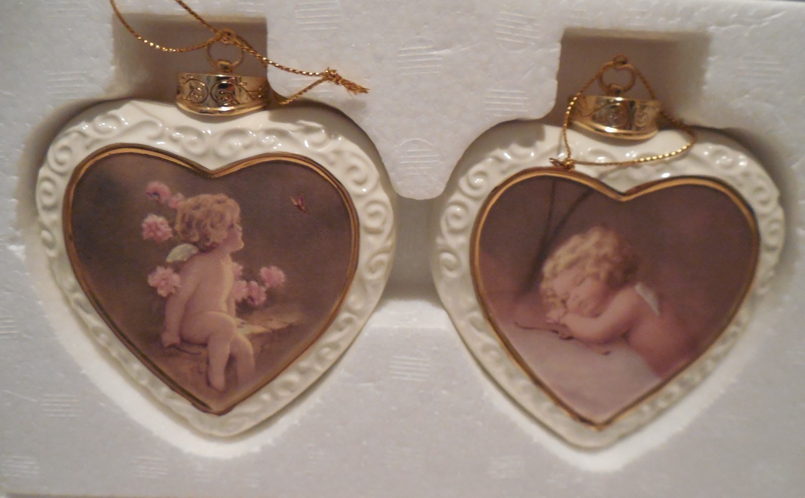 Primary image for Bradford Editions Loves Heavenly Messengers Heirloom Angel Ornaments 1st set
