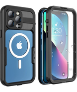 iPhone 14 Pro Max Waterproof Magnetic Case, Built-in 14 Max, Black  - $46.36